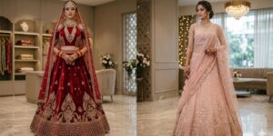 Pastel vs Traditional Red Bridal Lehengas