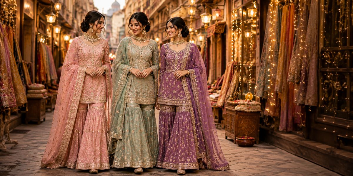 Gharara Sets from Chandni Chowk