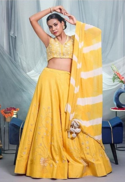 Buy Royal Yellow Lehenga Choli Online At Best Price In India
